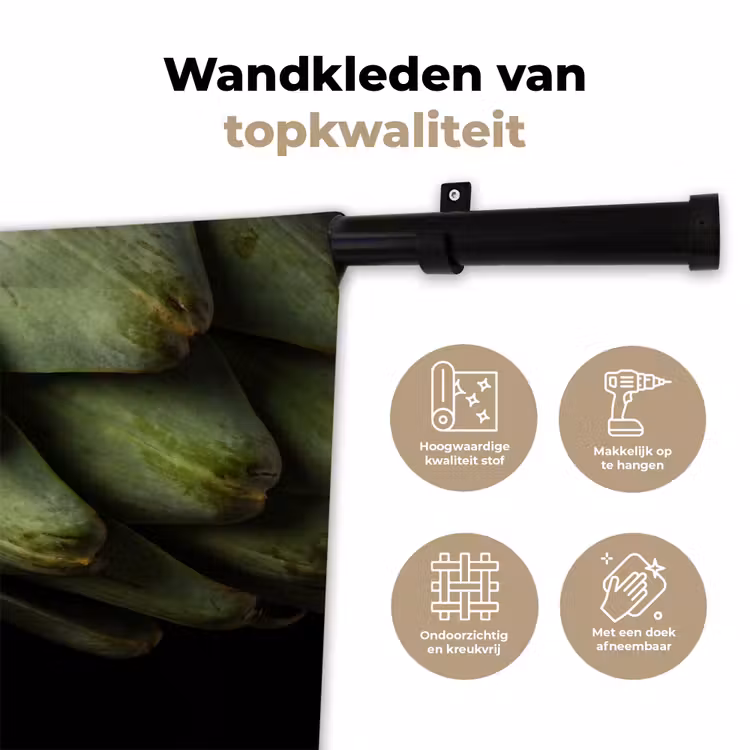 Wandkleed - Artisjok - Groen - Eten — 3
