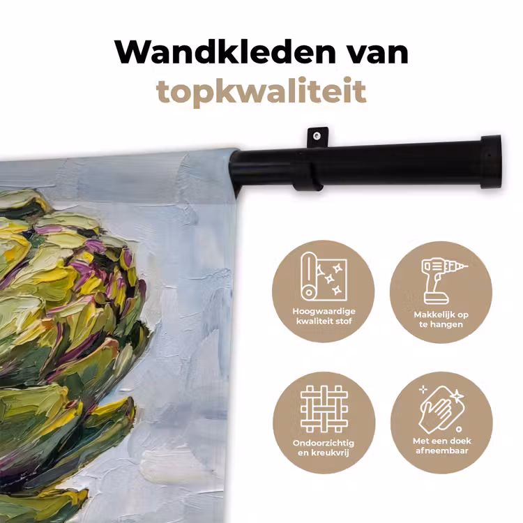Wandkleed - Eten - Artisjok - Modern — 3