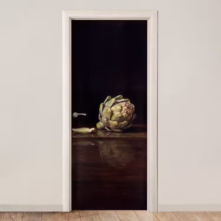 Deursticker - Artichok - Eten - Klassiek — 1