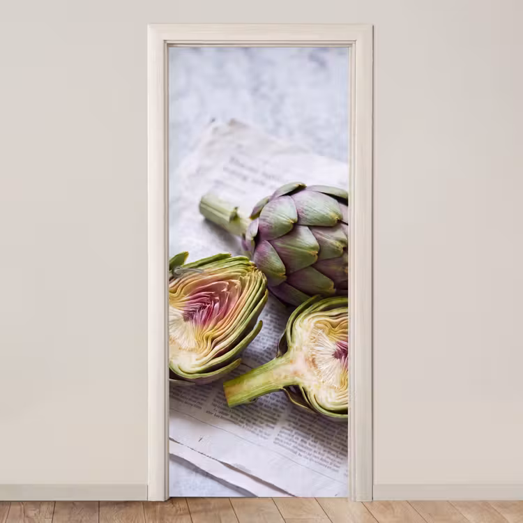 Deursticker - Artisjok - Doorgesneden - Eten — 1
