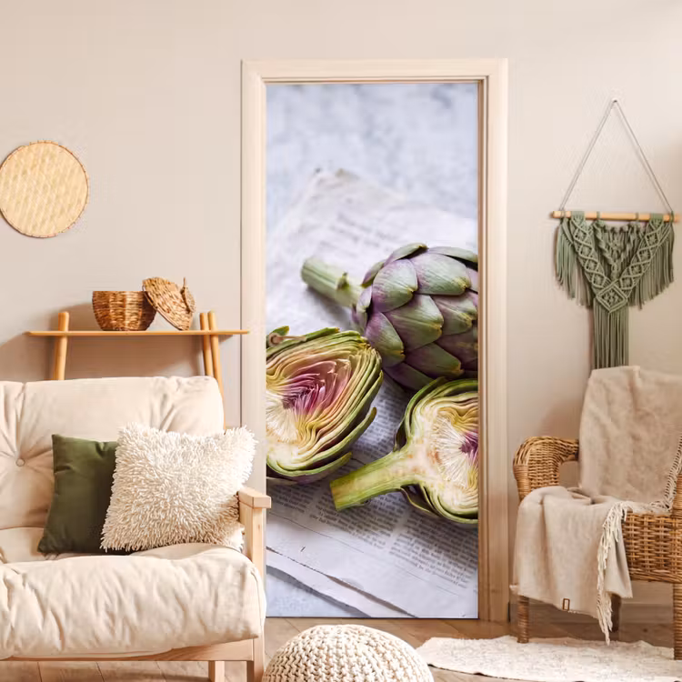 Deursticker - Artisjok - Doorgesneden - Eten — 4