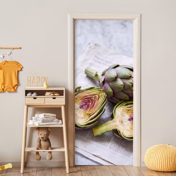 Deursticker - Artisjok - Doorgesneden - Eten — 6