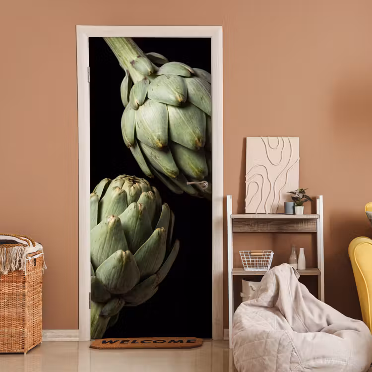 Deursticker - Artisjok - Groen - Eten — 2