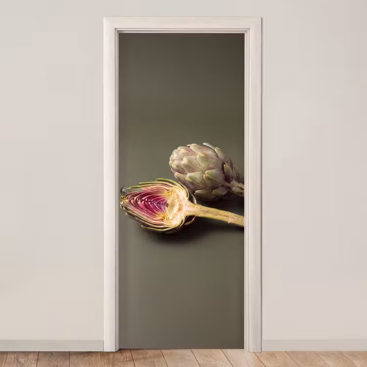 Deursticker - Artisjok - Paars - Voedsel — 1
