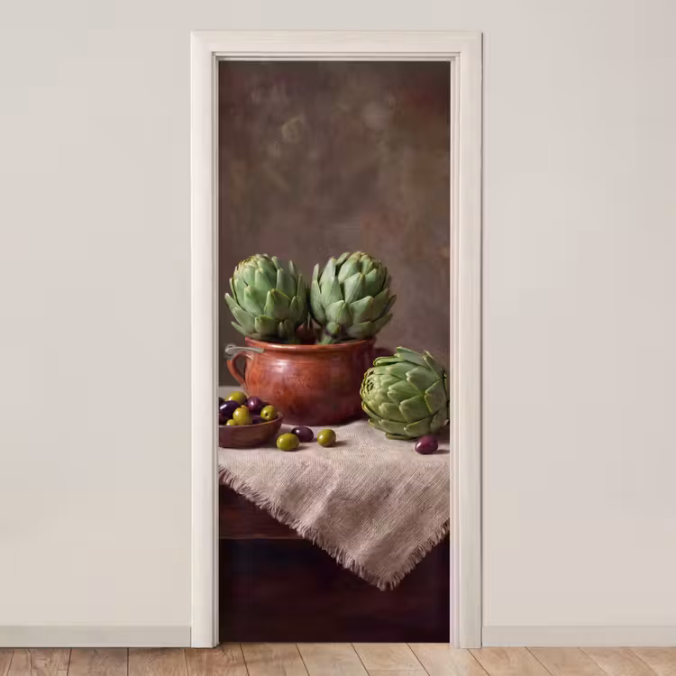 Deursticker - Artisjokken - Olijven - Eten — 1
