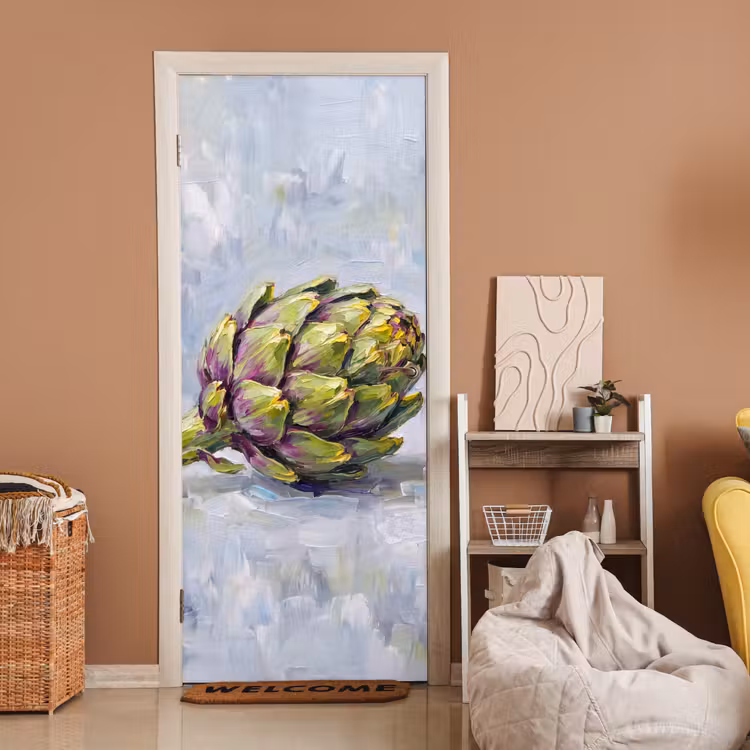 Deursticker - Eten - Artisjok - Modern — 2
