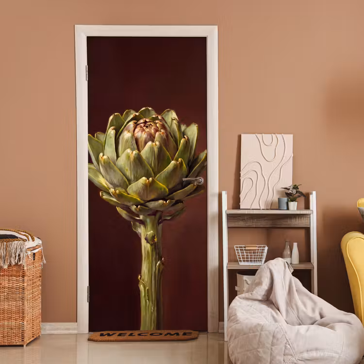 Deursticker - Groente - Artisjok - Groen — 2