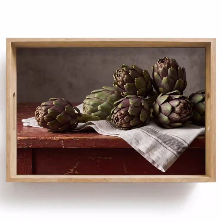 Dienblad - Artisjok - Eten - Rustiek — 1