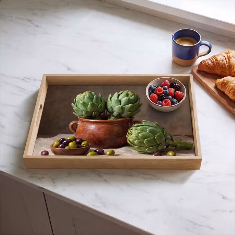 Dienblad - Artisjokken - Olijven - Eten — 4