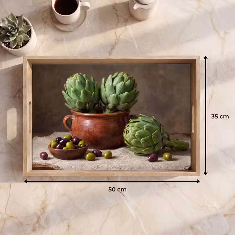 Dienblad - Artisjokken - Olijven - Eten — 9