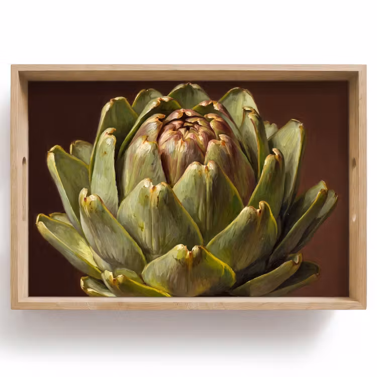 Dienblad - Groente - Artisjok - Groen — 1
