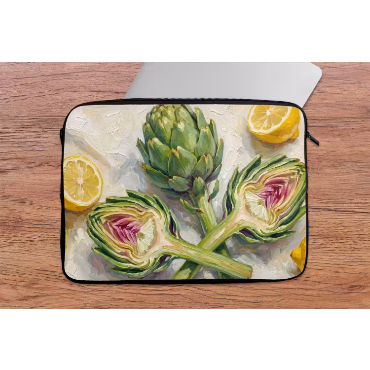 Laptophoes - Artisjok - Citroen - Eten — 2