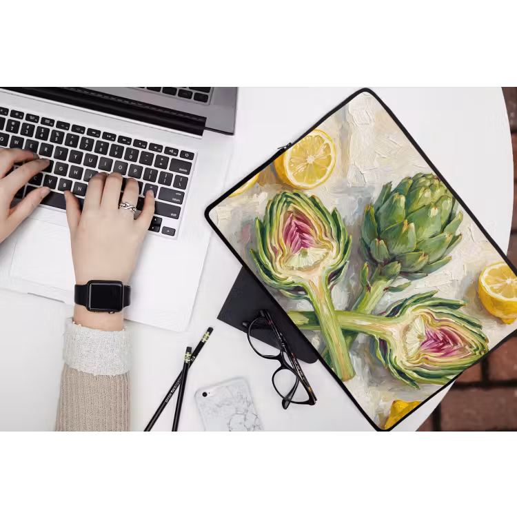 Laptophoes - Artisjok - Citroen - Eten — 3
