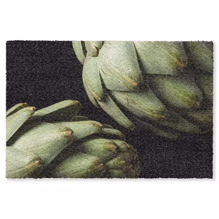 Vloerkleed - Artisjok - Groen - Eten — 1