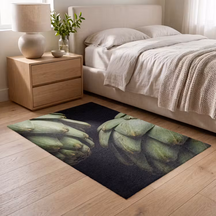 Vloerkleed - Artisjok - Groen - Eten — 5