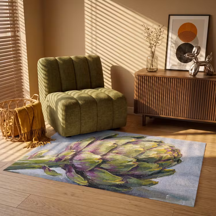 Vloerkleed - Eten - Artisjok - Modern — 2
