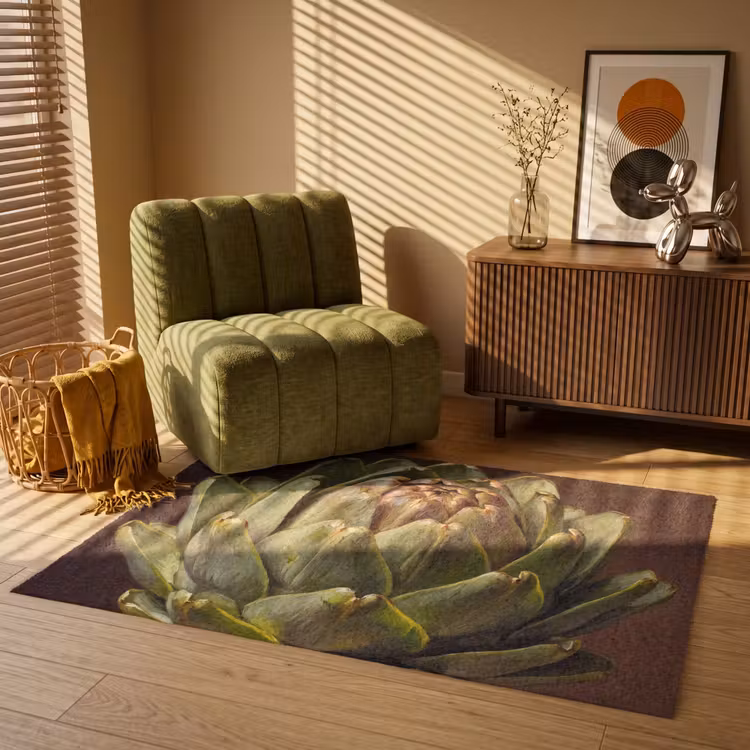 Vloerkleed - Groente - Artisjok - Groen — 2