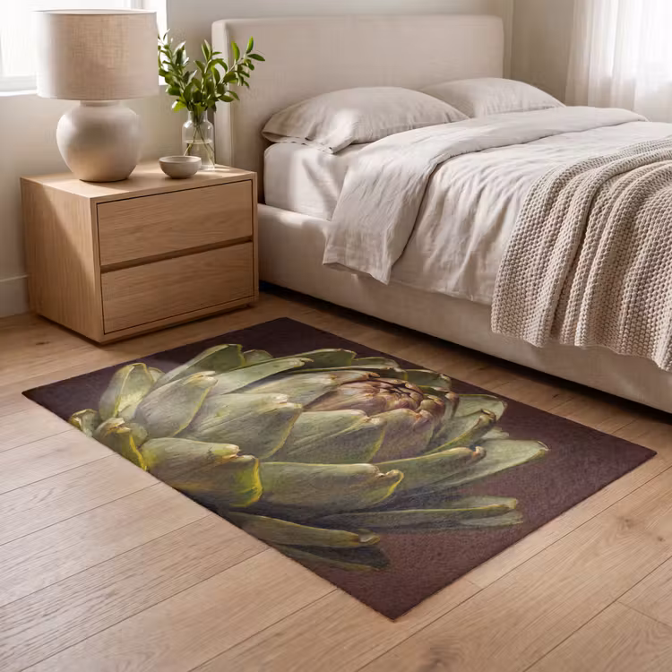 Vloerkleed - Groente - Artisjok - Groen — 5