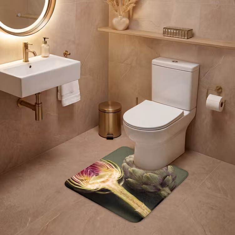 Wc Mat - Artisjok - Paars - Voedsel — 3