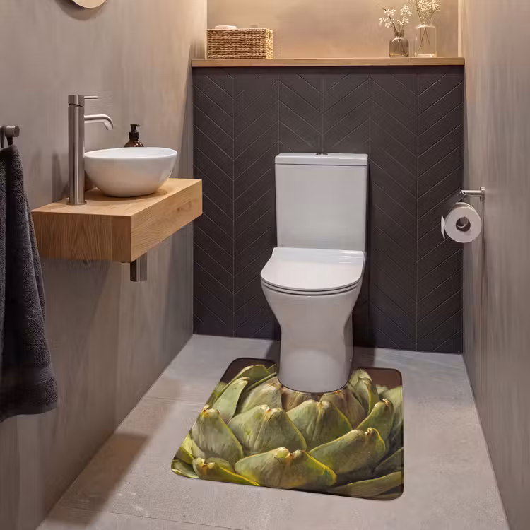 Wc Mat - Groente - Artisjok - Groen — 2