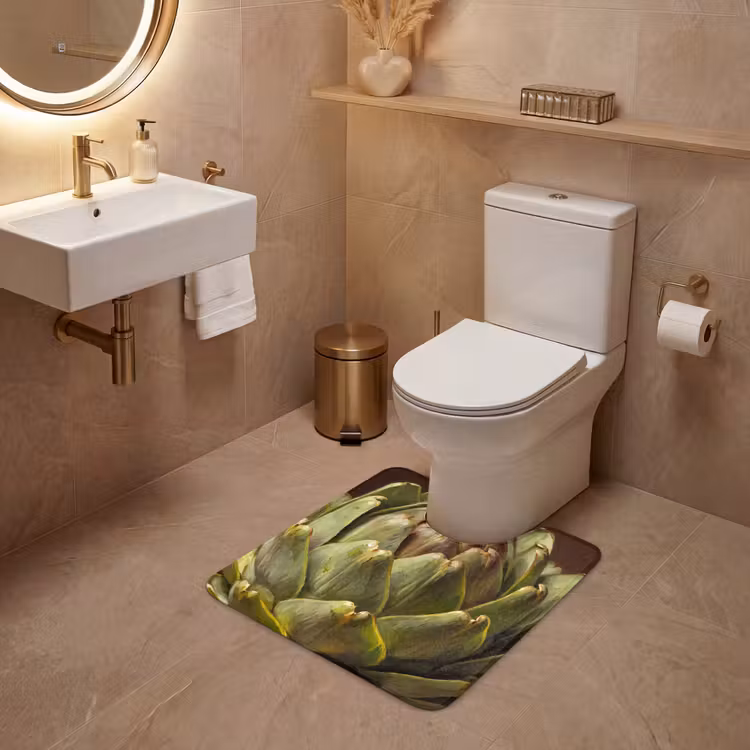 Wc Mat - Groente - Artisjok - Groen — 3
