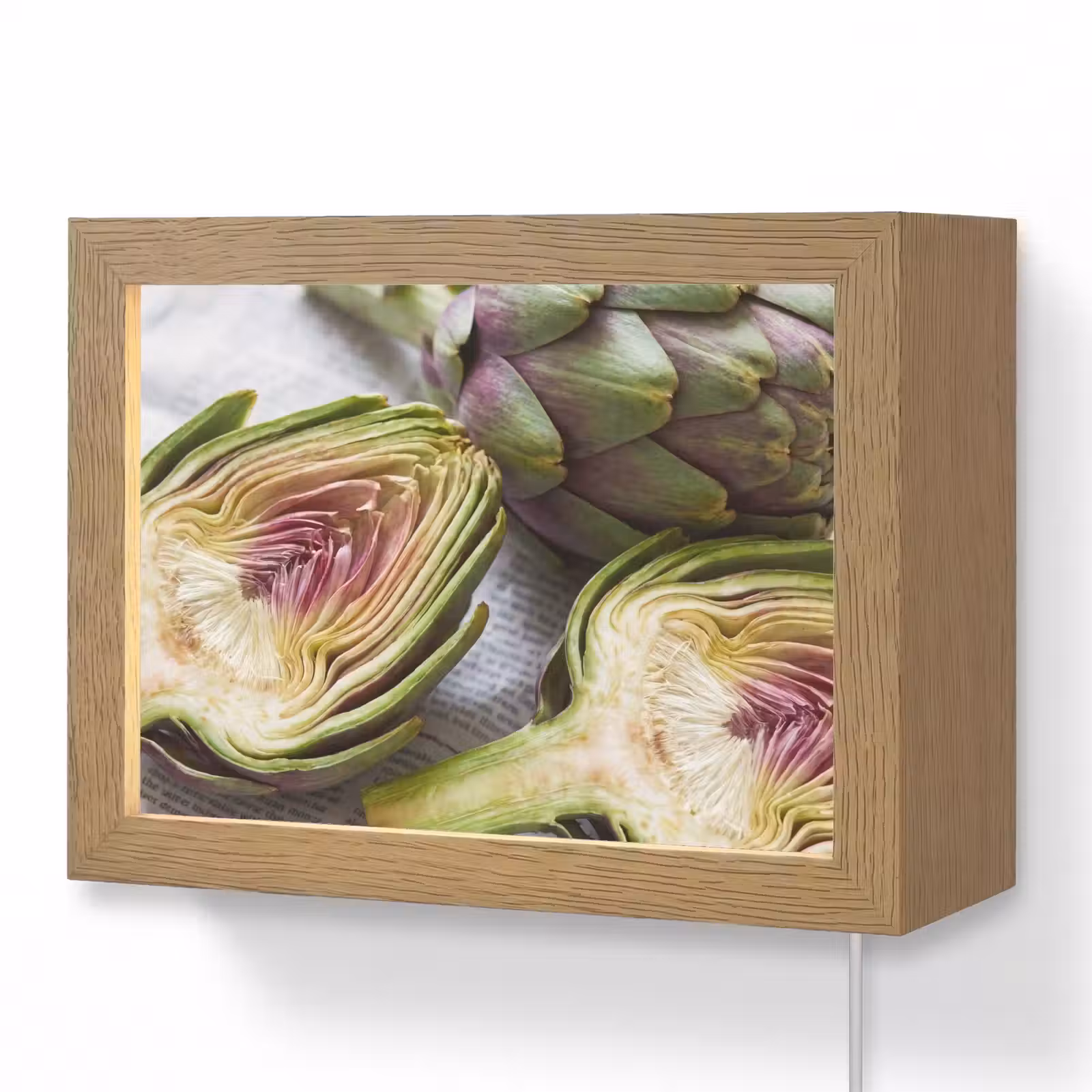 Lightbox - Wandlamp - Artisjok - Doorgesneden - Eten — 1