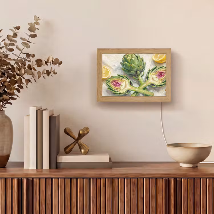 Lightbox - Wandlamp - Artisjok - Citroen - Eten — 4