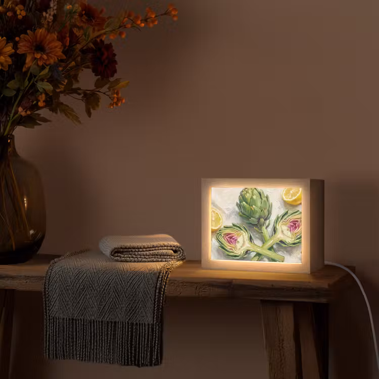 Lightbox - Wandlamp - Artisjok - Citroen - Eten — 5