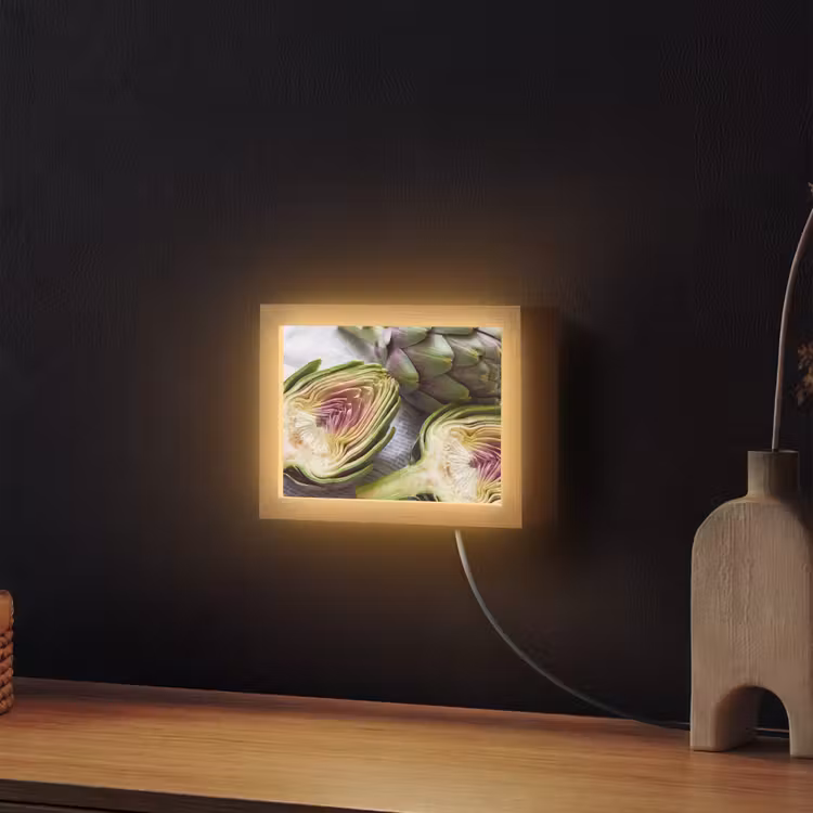 Lightbox - Wandlamp - Artisjok - Doorgesneden - Eten — 2