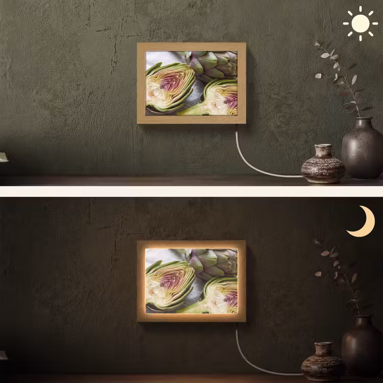 Lightbox - Wandlamp - Artisjok - Doorgesneden - Eten — 3