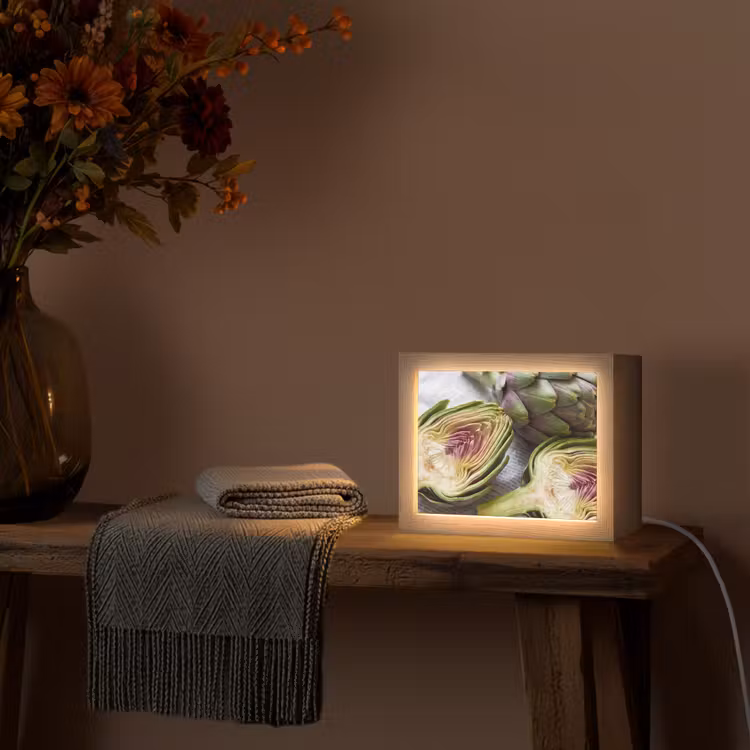 Lightbox - Wandlamp - Artisjok - Doorgesneden - Eten — 5
