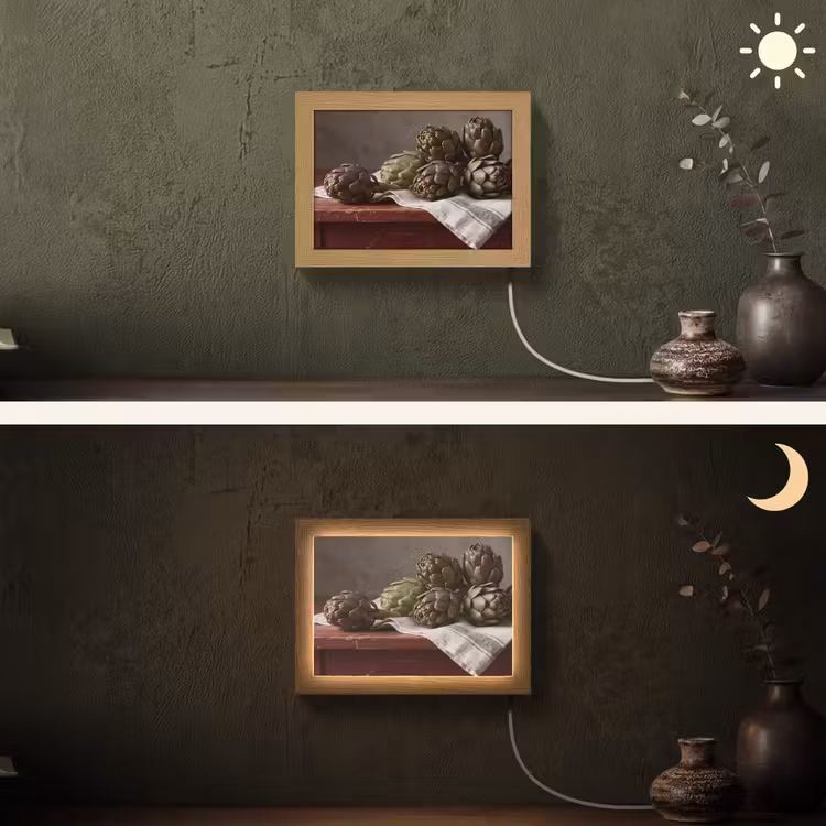 Lightbox - Wandlamp - Artisjok - Eten - Rustiek — 3