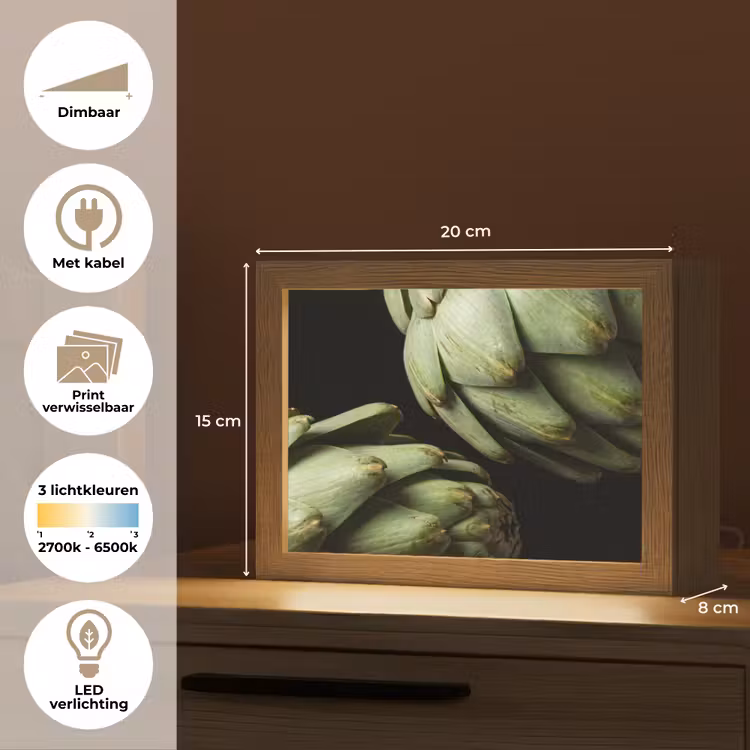 Lightbox - Wandlamp - Artisjok - Groen - Eten — 9
