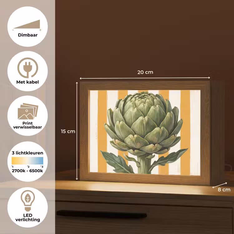 Lightbox - Wandlamp - Artisjok - Modern - Groente — 9
