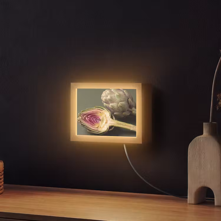 Lightbox - Wandlamp - Artisjok - Paars - Voedsel — 2