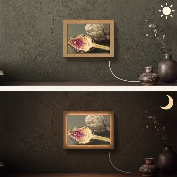 Lightbox - Wandlamp - Artisjok - Paars - Voedsel — 3