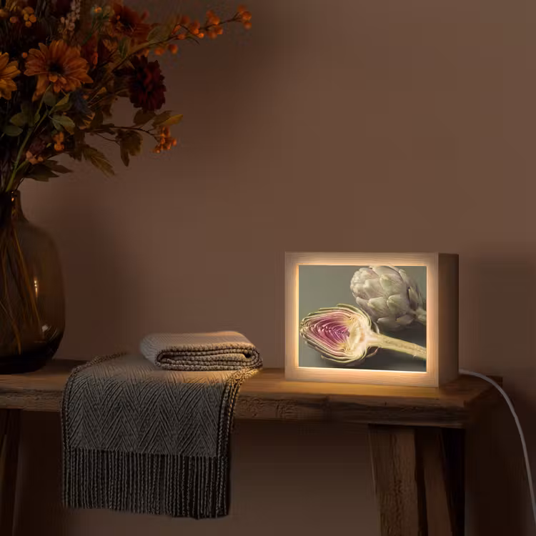 Lightbox - Wandlamp - Artisjok - Paars - Voedsel — 5