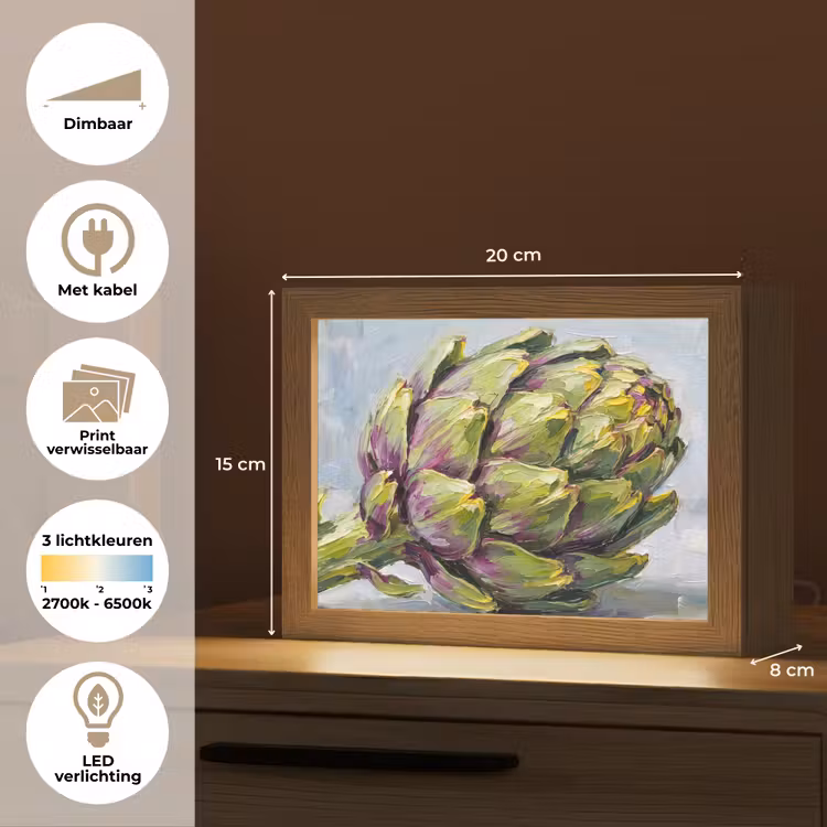 Lightbox - Wandlamp - Eten - Artisjok - Modern — 9