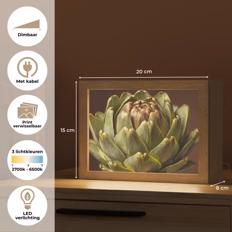 Lightbox - Wandlamp - Groente - Artisjok - Groen — 9