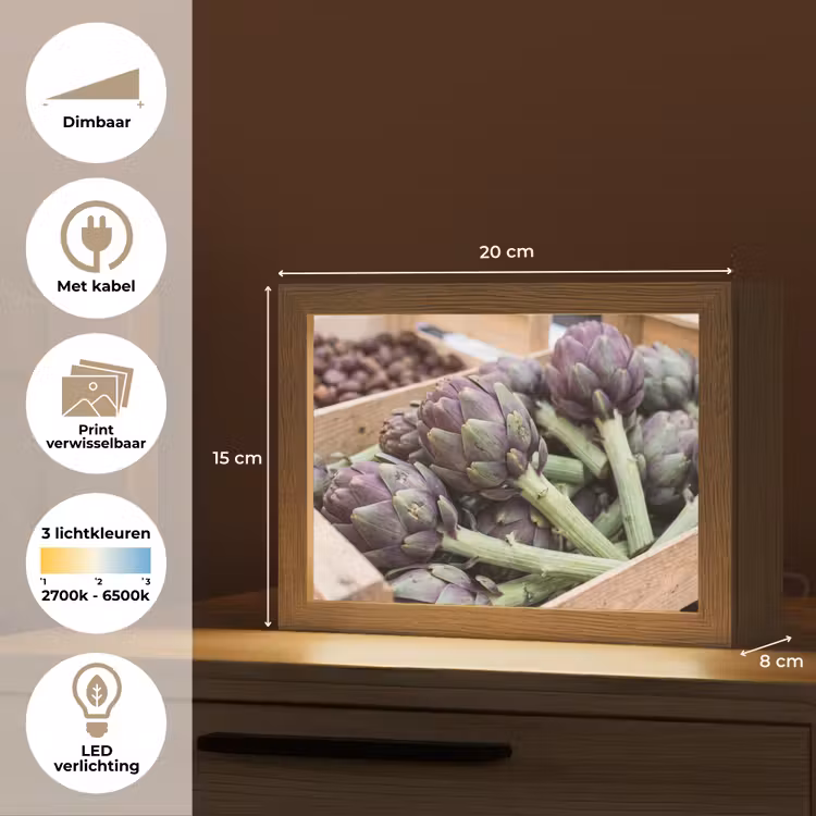 Lightbox - Wandlamp - Groenten - Markt - Vers — 9