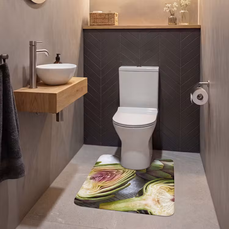 Wc Mat - Artisjok - Doorgesneden - Eten — 2