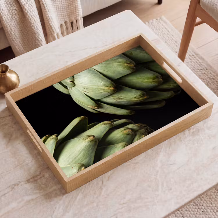 Dienblad - Artisjok - Groen - Eten — 2