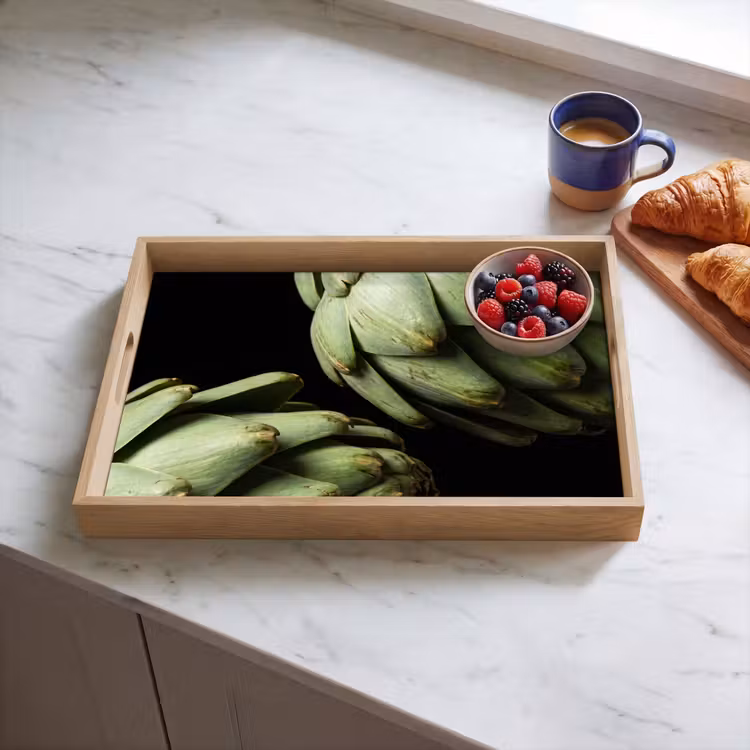Dienblad - Artisjok - Groen - Eten — 4