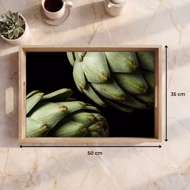 Dienblad - Artisjok - Groen - Eten — 9