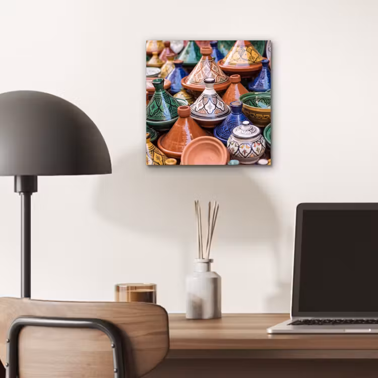 Aluminium schilderij - Aardewerk - Kleurrijk - Patroon — 6