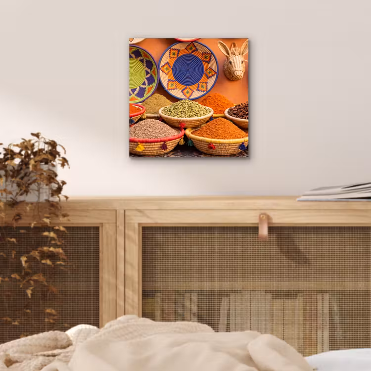Aluminium schilderij - Eten - Kleurrijk - Cultuur — 4