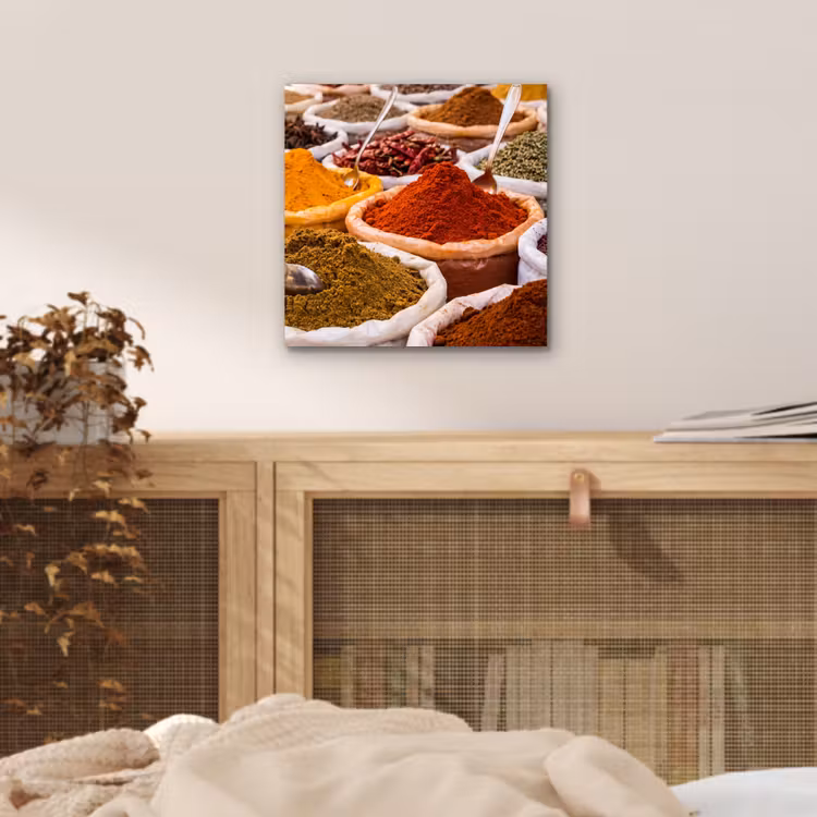 Aluminium schilderij - Kruiden - Markt - Eten — 4