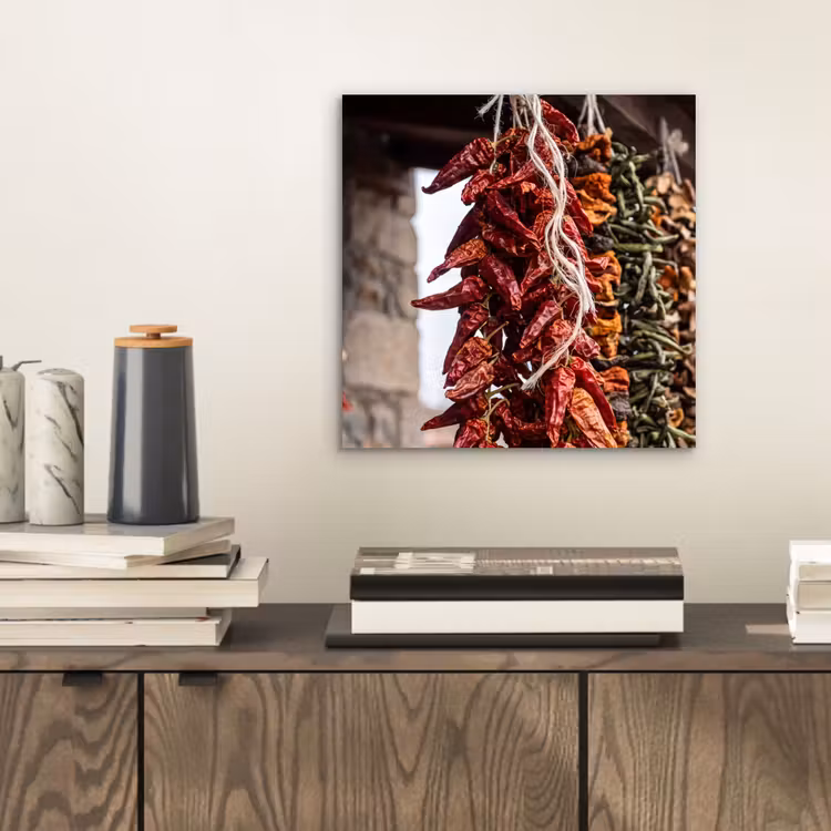 Aluminium schilderij - Rode pepers - Eten — 2