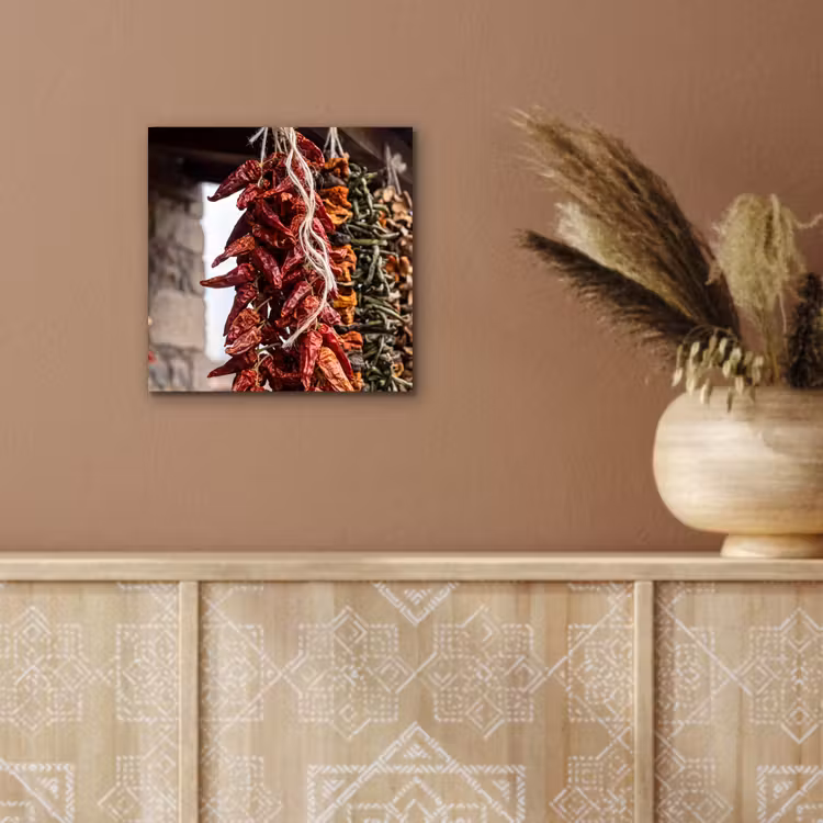 Aluminium schilderij - Rode pepers - Eten — 5