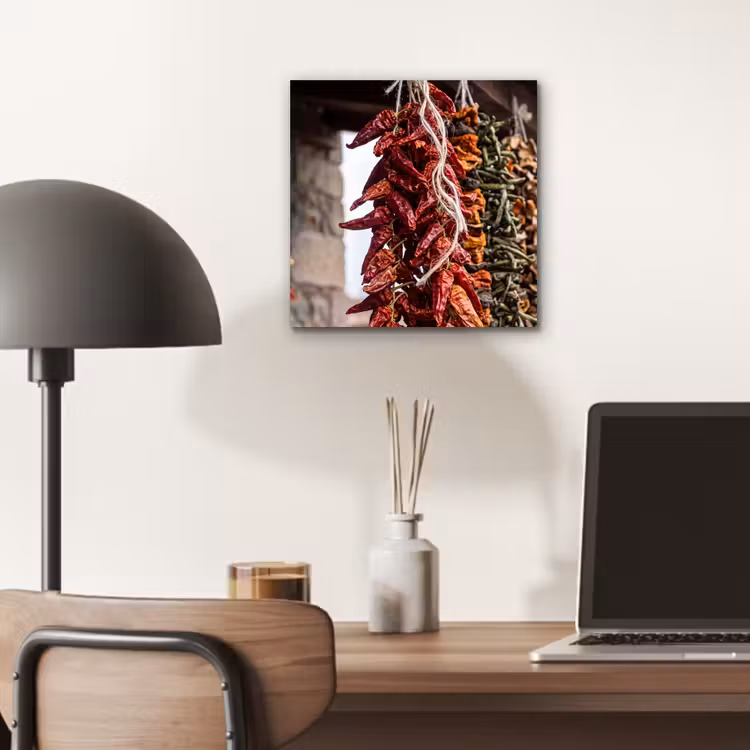 Aluminium schilderij - Rode pepers - Eten — 6